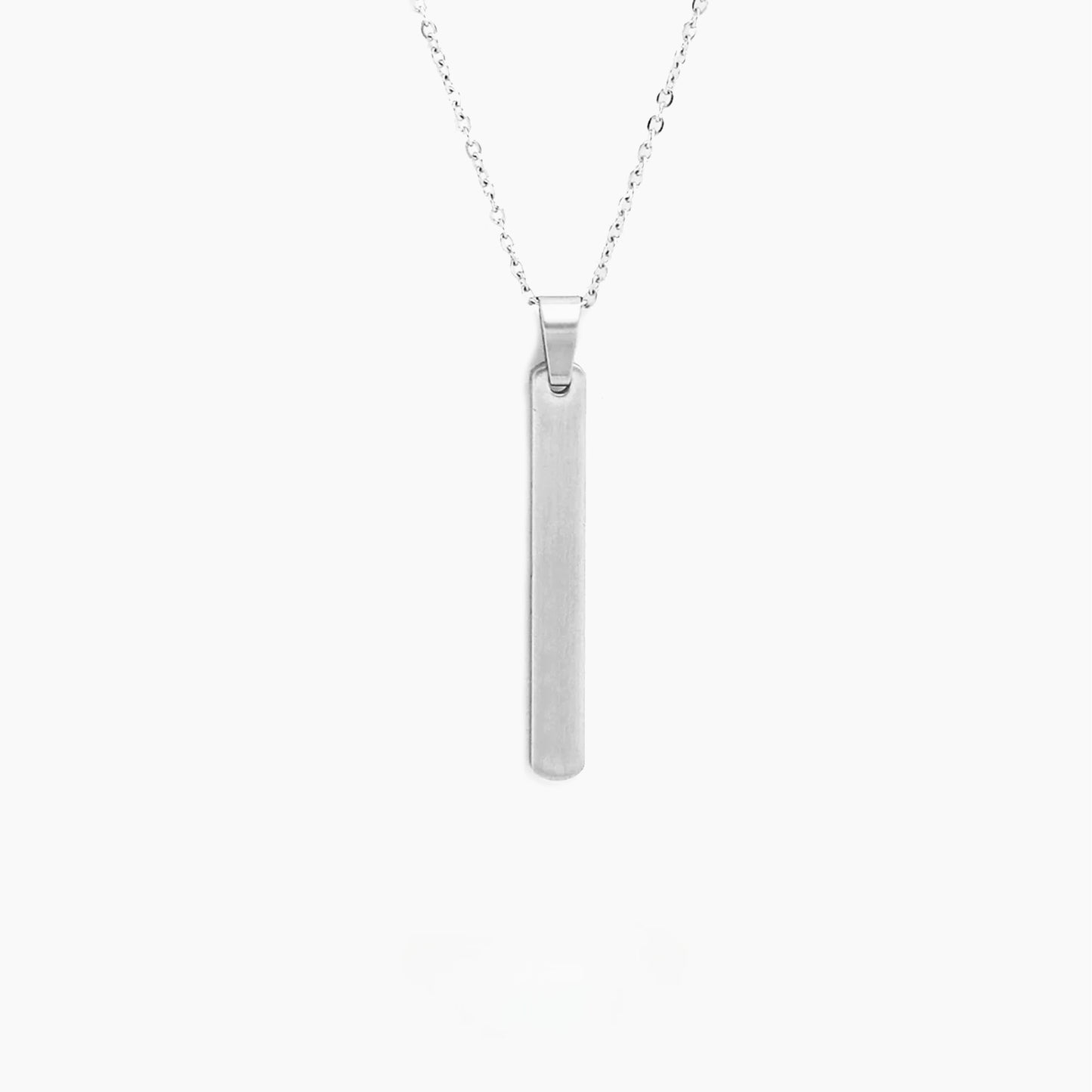 PERSONALISED SILVER TILE PENDANT