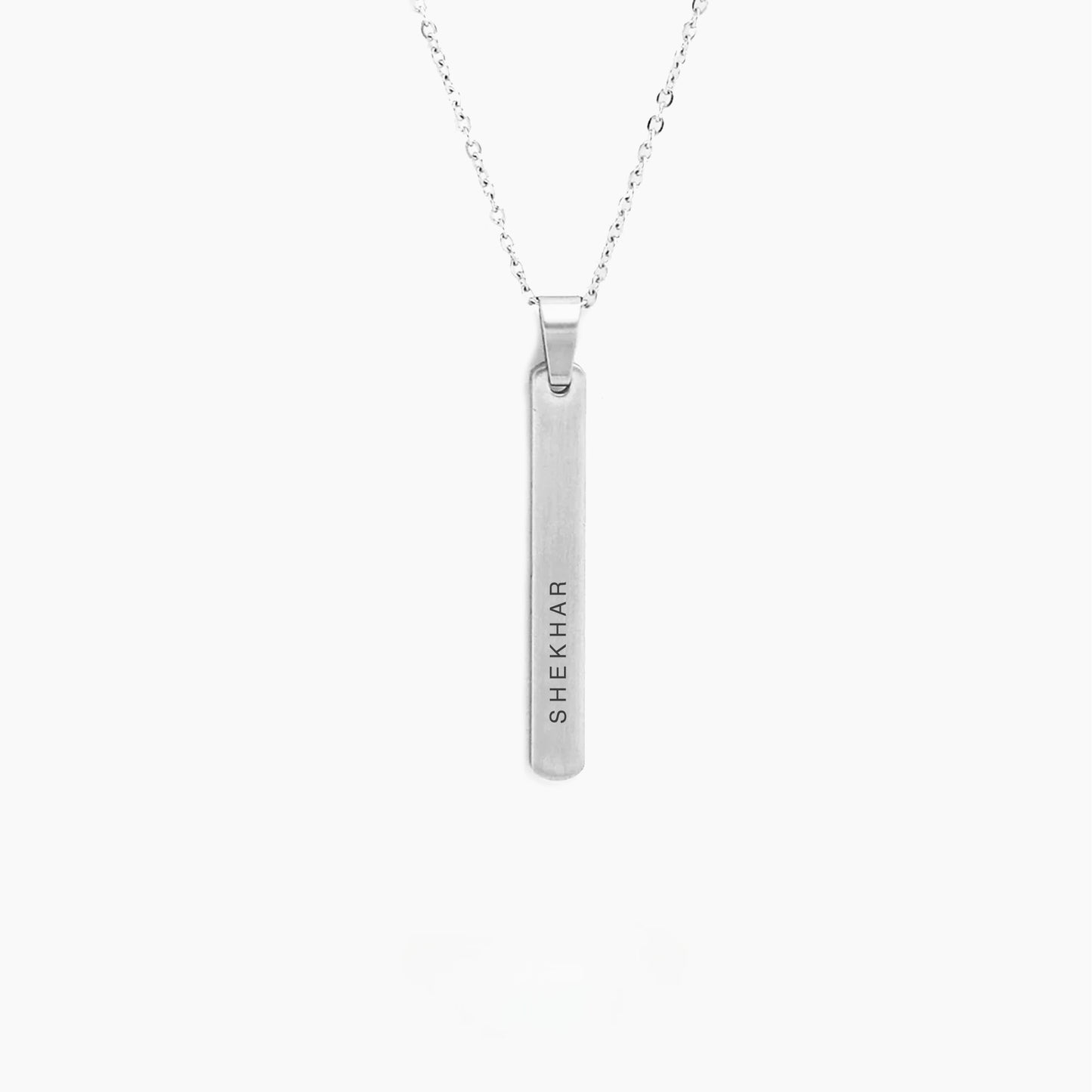 PERSONALISED SILVER TILE PENDANT
