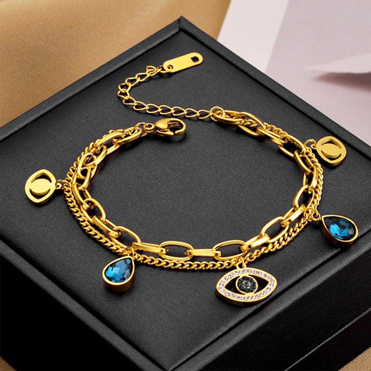 REGALIA EVIL EYE CHARM BRACELET