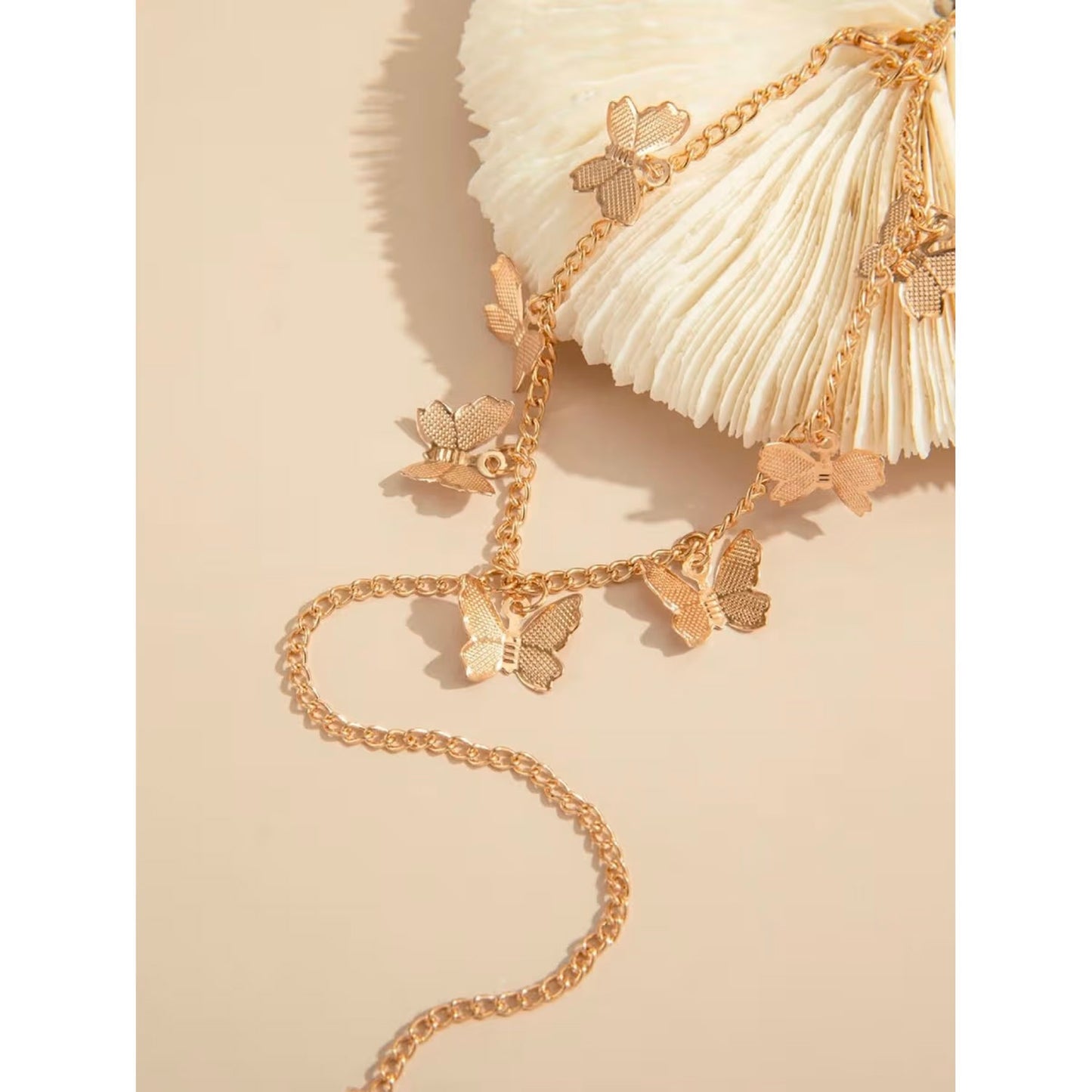 Regalia Vintage Butterfly Bracelet With Finger Ring