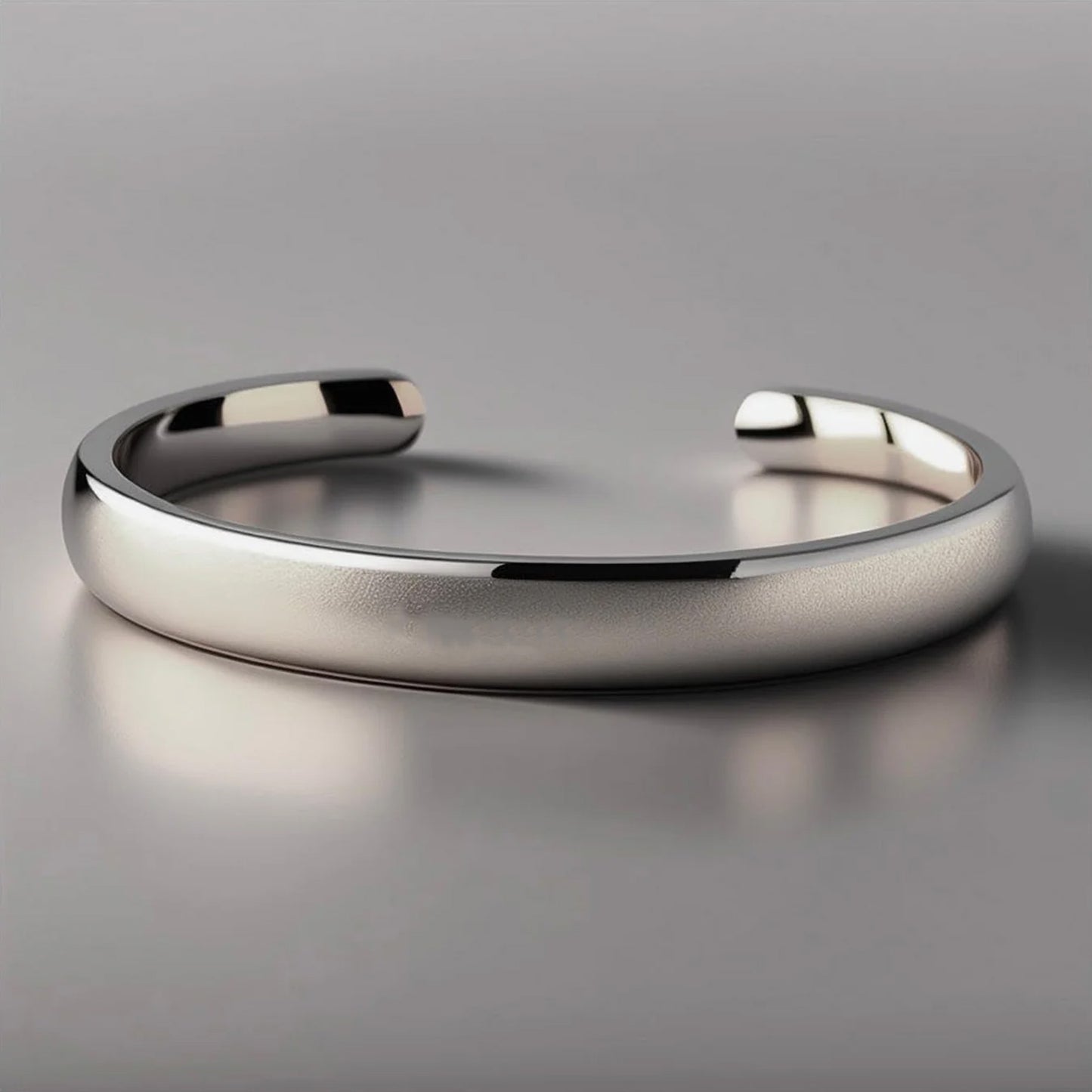 PERSONALISED ADJUSTABLE CUFF BRACELET - SILVER