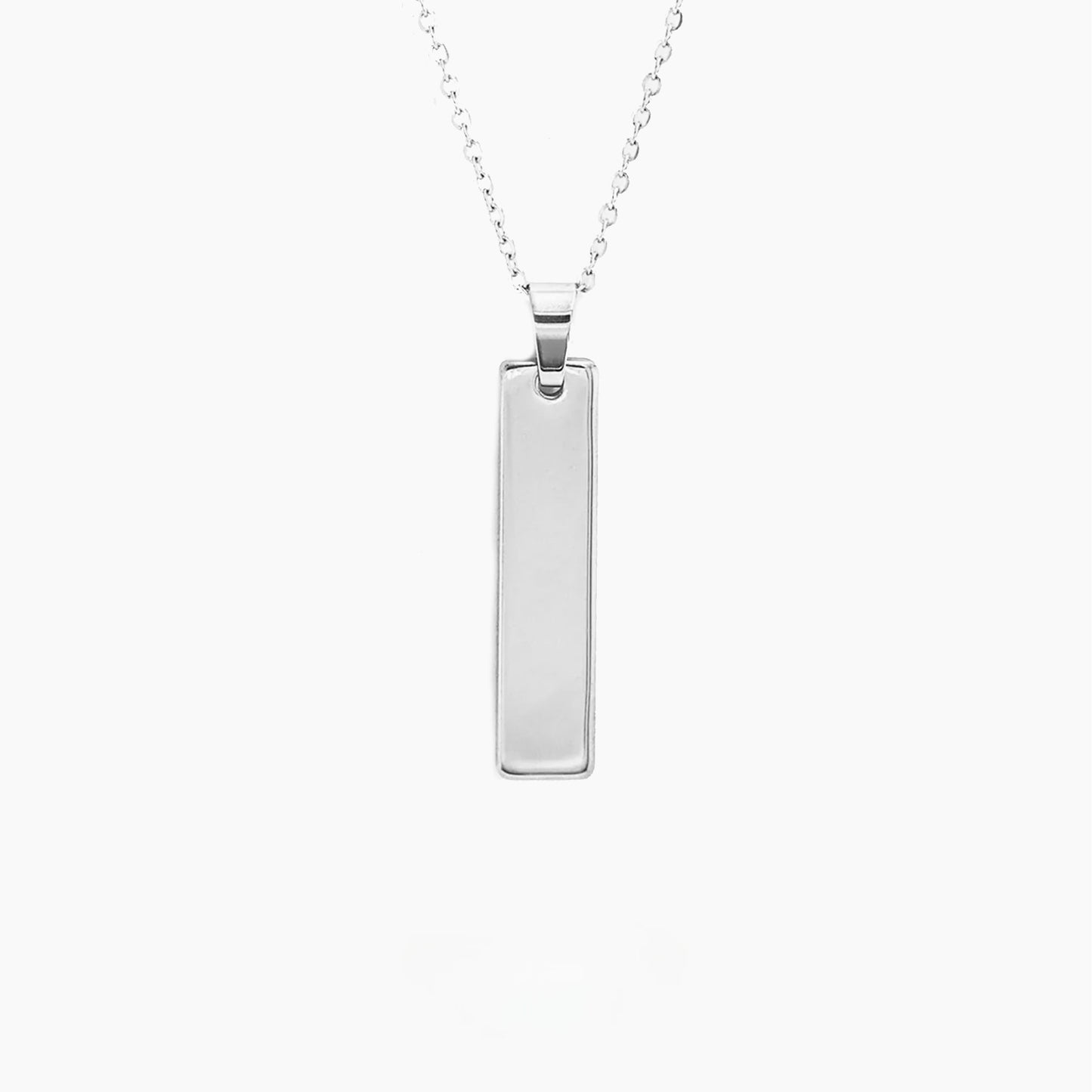 PERSONALISED SILVER 3D TILE PENDANT