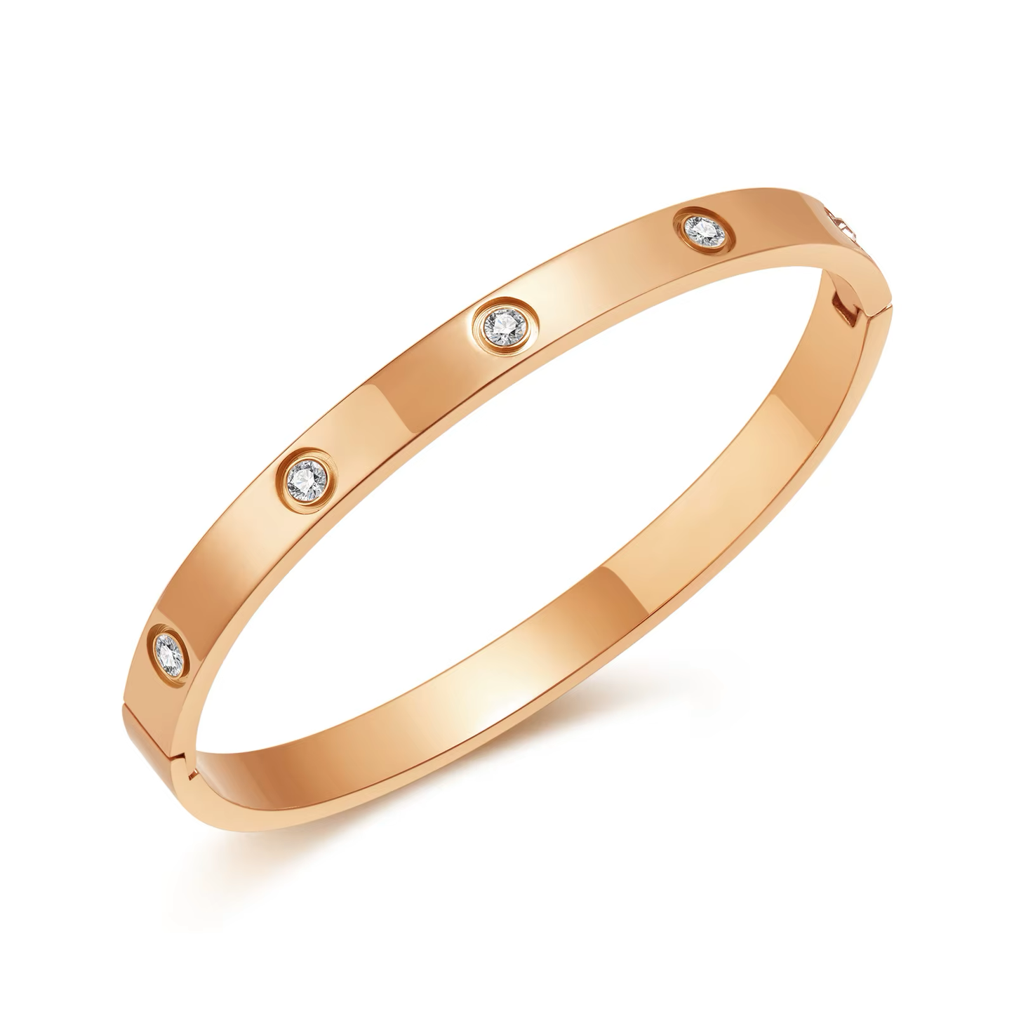 ZIRCON CUBIC SNAP BRACELET