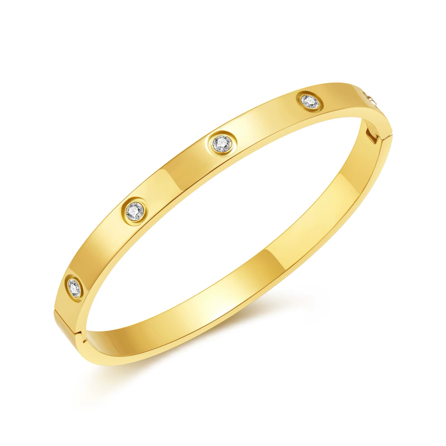 ZIRCON CUBIC SNAP BRACELET