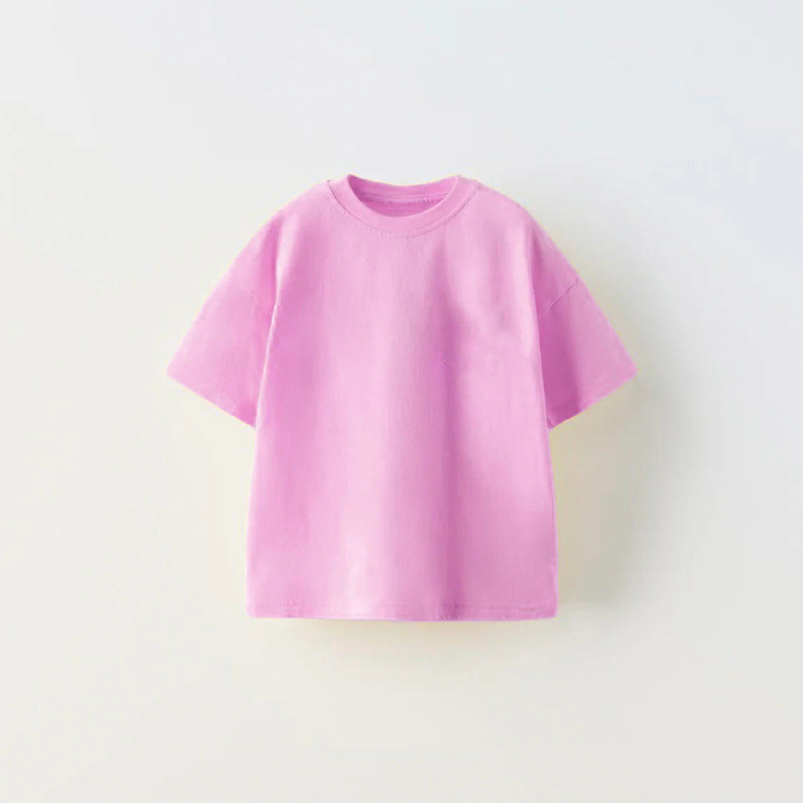 Kids Plain T-Shirt (0-4 Yrs) - Baby Pink