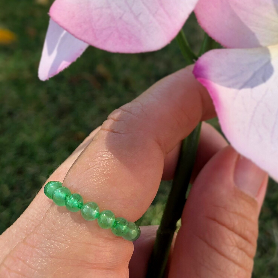 GREEN AVENTURINE RING