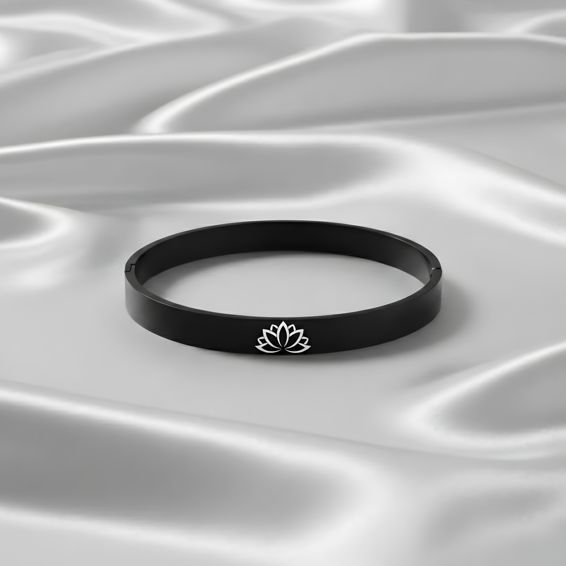 Sacred Buddha Lotus Snap Bracelet