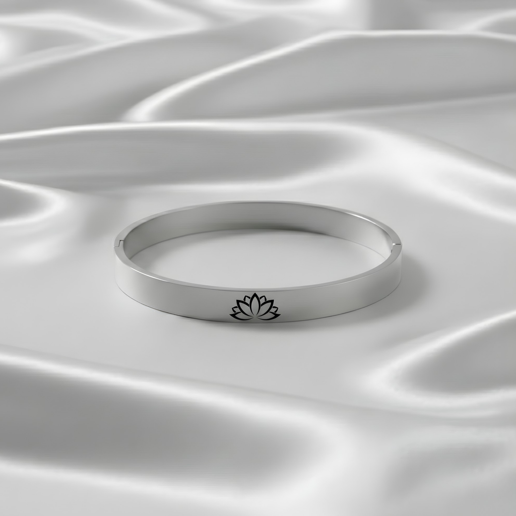 Sacred Buddha Lotus Snap Bracelet