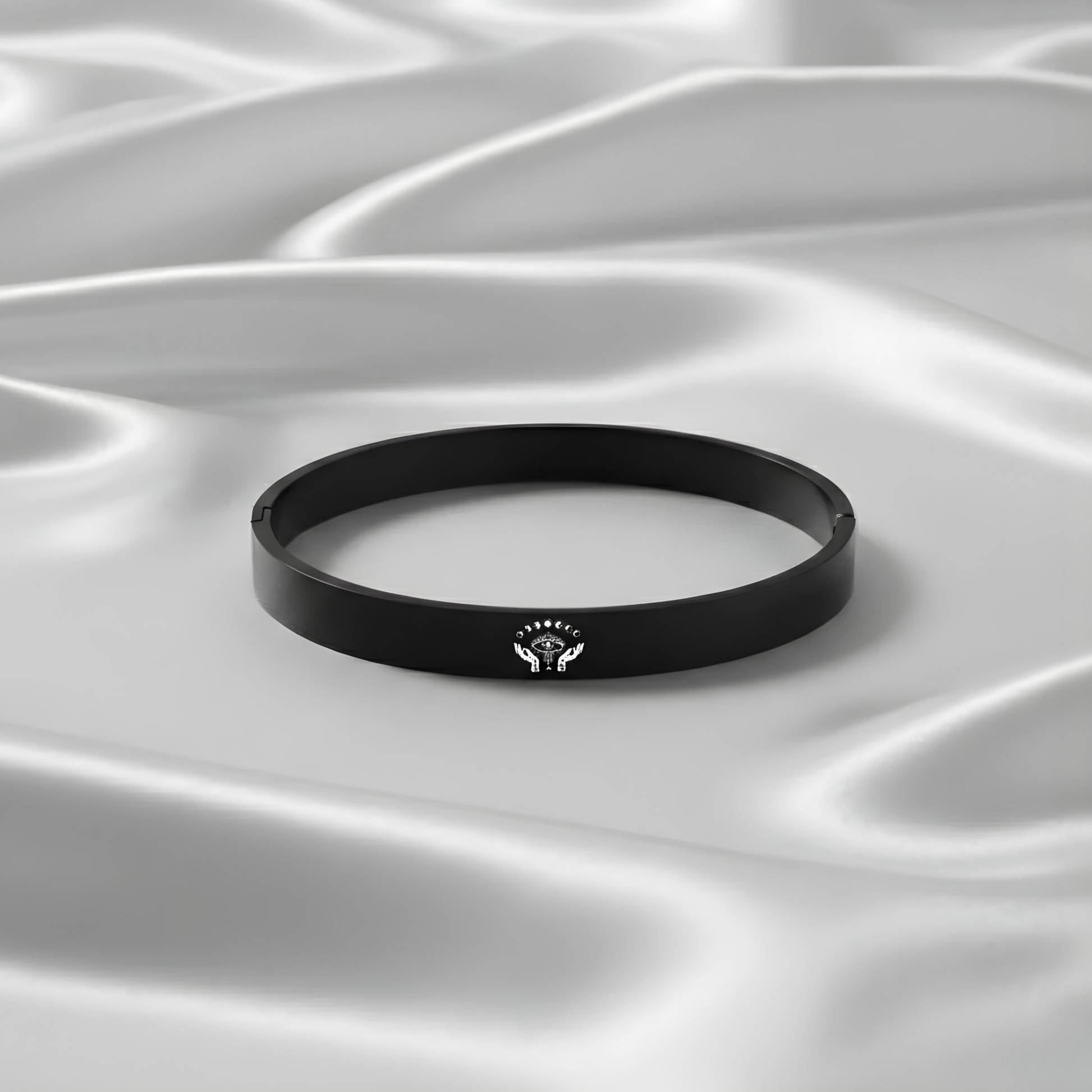 Celestial Mystic Eye & Moon Snap Bracelet