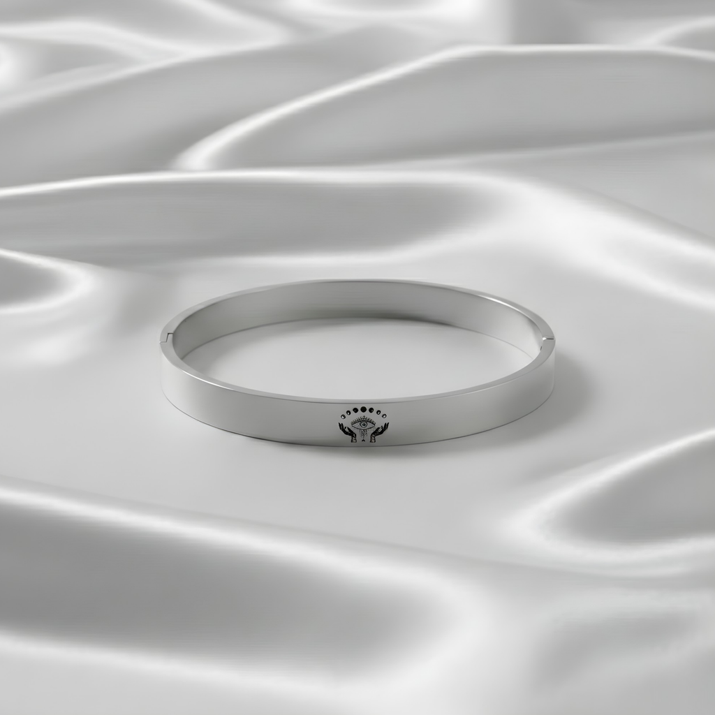 Celestial Mystic Eye & Moon Snap Bracelet