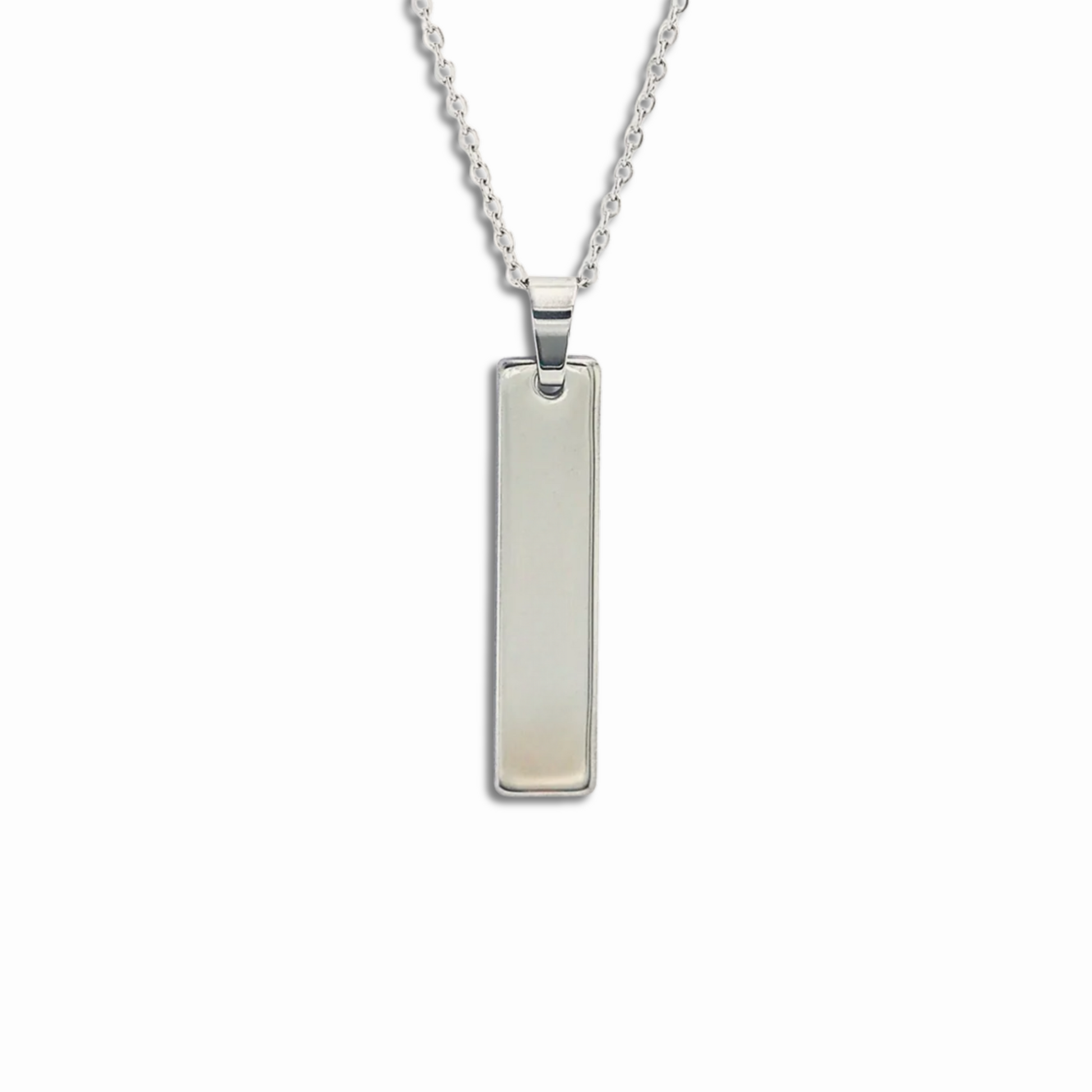 PERSONALISED 3D TILE PENDANT (SILVER)