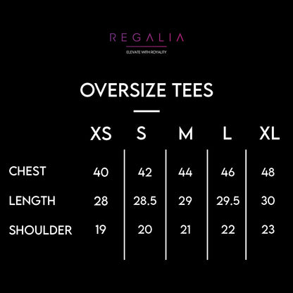Regalia Plain Oversize T-Shirt ( Jet Black )