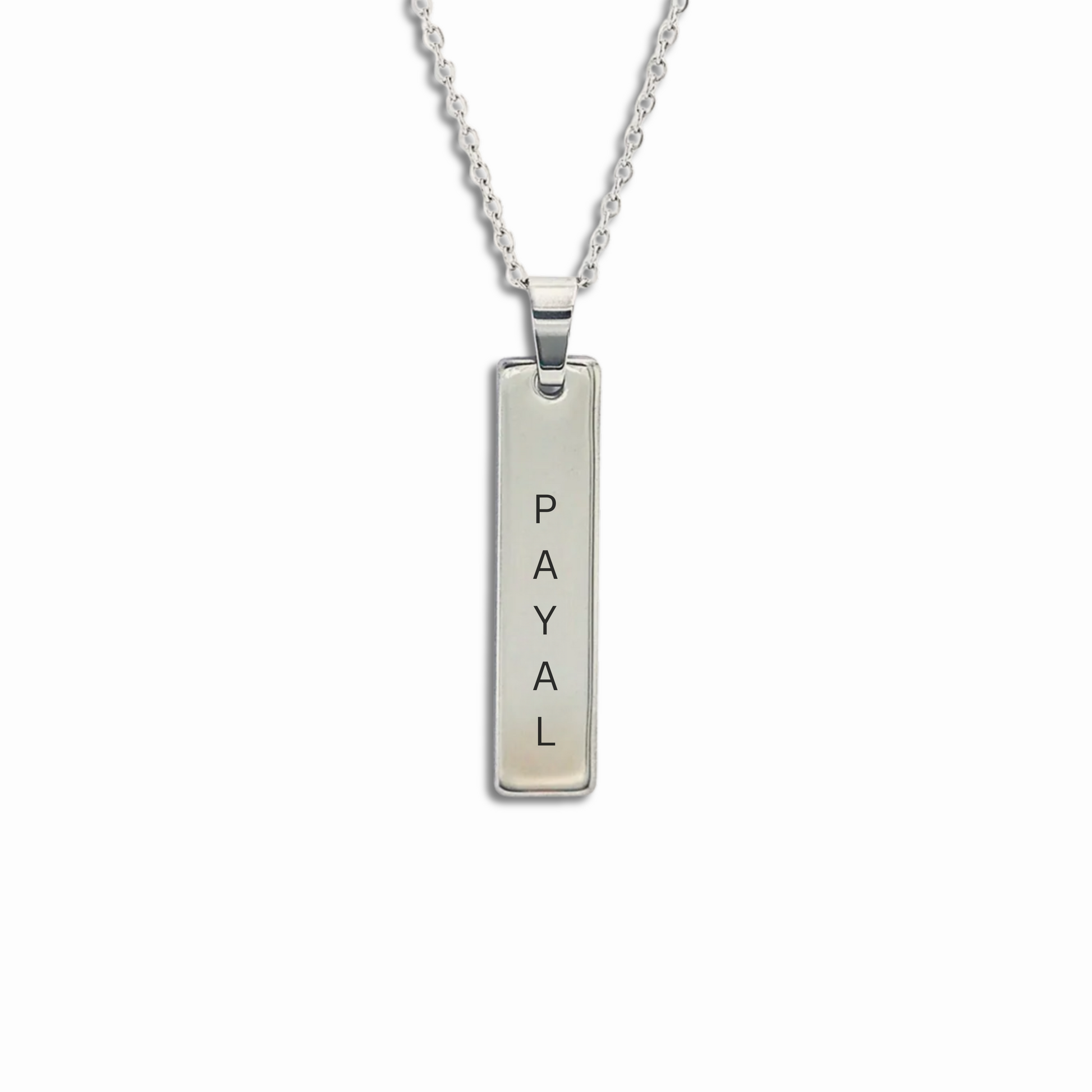 PERSONALISED 3D TILE PENDANT (SILVER)