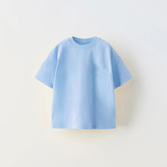 Kids Plain T-Shirt (0-4 Yrs) - Baby Blue