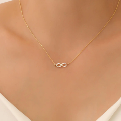 MINIMAL INFINITY PENDANT WITH CHAIN