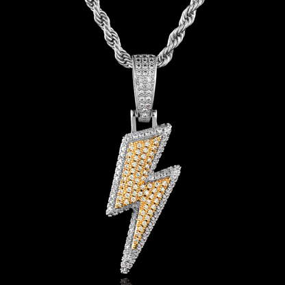 LIGHTNING BOLT GOLD PENDANT WITH CHAIN