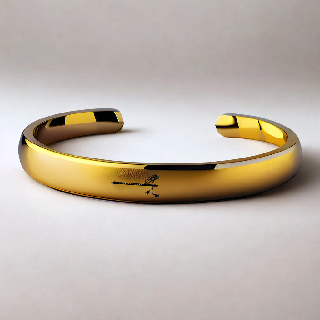 Krishna Flute Cuff Bracelet