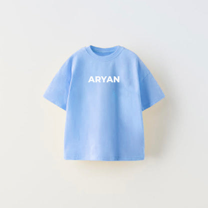Customised Baby T-Shirt (0-4 Yrs) - Baby Blue