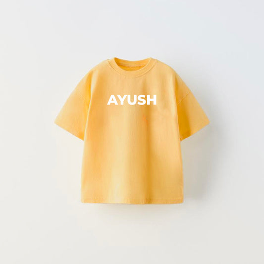 Customised Baby T-Shirt (0-3 Yrs) - Mustard