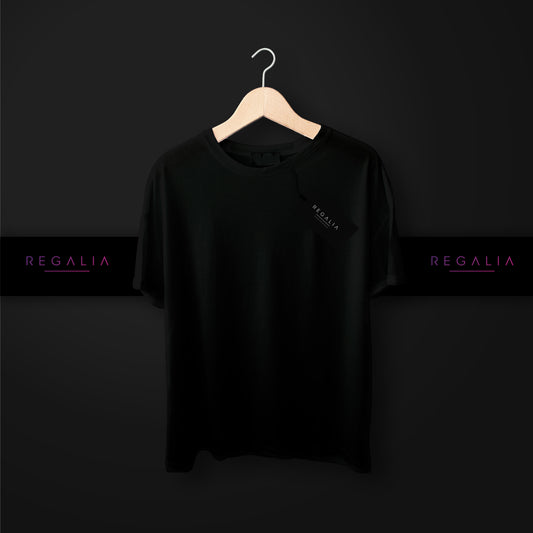 Regalia Plain Oversize T-Shirt ( Jet Black ) - Regalia