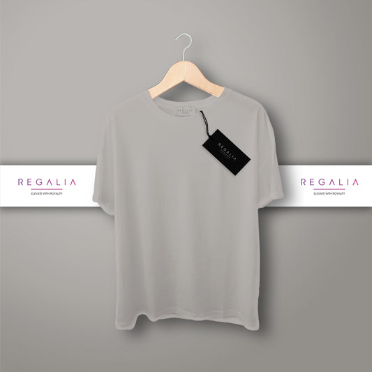 Regalia Plain Oversize T-Shirt ( Fossil Grey ) - Regalia