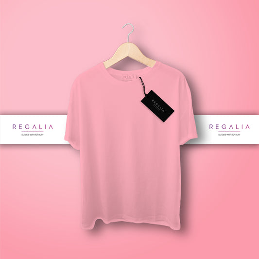 Regalia Plain Oversize T-Shirt ( Rose Pink ) - Regalia