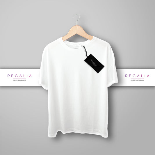 Regalia Plain Oversize T-Shirt ( Snow White ) - Regalia